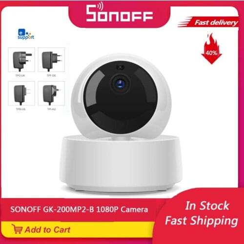 SONOFF GK-200MP2-B 1080P HD Mini Wifi Camera Smart Wireless IP Camera 360 IR Night Vision Baby Monitor Outdoor Security Camera
