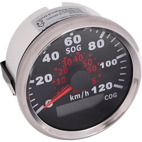 Waterproof GPS Speedometer Gauge for Boat Marine Car 120Km/h Odometer with Speedo Sensor and GPS antenna