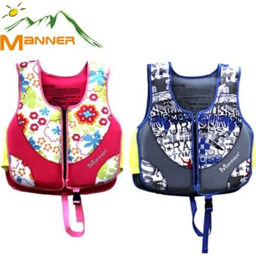 MANNER Colorful Children Buoyancy Suit Child Swimming Training Foam Portable Life Vest For Boys And Girls Water Sports Kids Coat