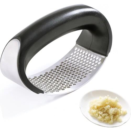 1Pcs Stainless Garlic Press Household Manual Garlic Press Device Kitchen Press Squeezer Ginger Garlic Tools Kitchen Accessories