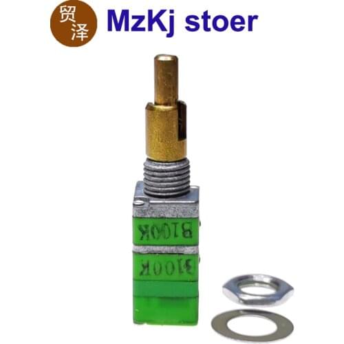 1PCS New Taiwan ALPHA Alfa RD912DSF-20 Precision Potentiometer Two Axis B100K Belt Switch Shaft Length 22mm