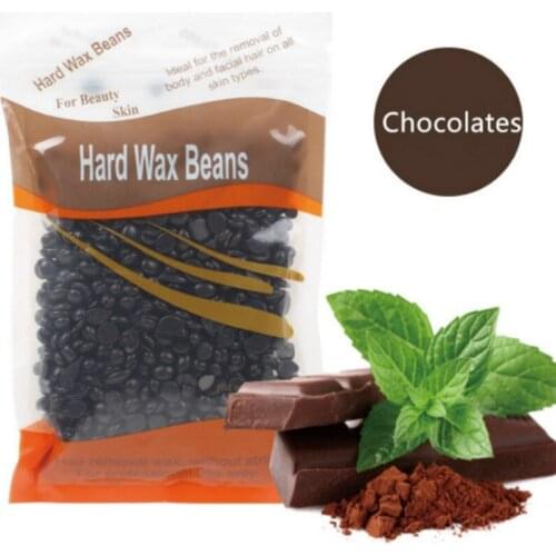 100g/pack Chocolates Wax Beans No Strip Depilatory Hot Film Hard Wax Pellet Waxing Bikini Face Hair Removal Bean For Women Men