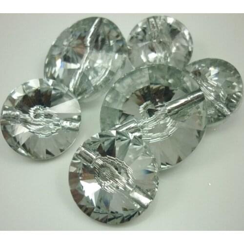 1000PCS/LOT) 20MM Crystal Upholstery Faceted Round Sew-On Stone Buttons With 2-holes