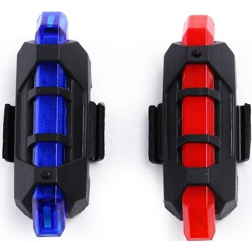 Motorcycle Bicycle Waterproof Rear Light MTB Bike USB Rechargeable LED Lamp Warning Taillamp Accessories,2 Pcs