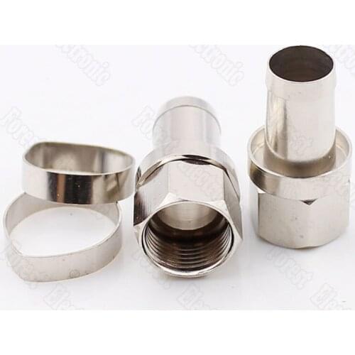 75-7 Inch F Head Connector Amplifier Branch Distributor Cold Pressing Head Connector Copper