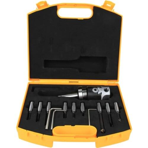 C20-F1-12-9PCS Boring Cutter Set Carbon Steel CNC Boring Bar Tool Kits With Storage Box