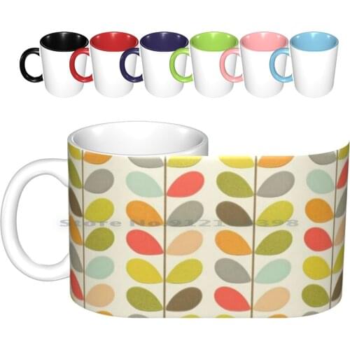 Orla-Kiely Colorful Ceramic Mugs Coffee Cups Milk Tea Mug Orla Kiely Orla Kiely Retro Orla Kiely 1960s Orla Kiely Vintage Orla