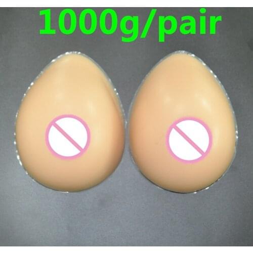 D Cup Water Drop Postoperative breast 1000g/pair Artificial Breasts Fake Breast Fake Boobs Mastectomy Silicone CD Drag breast