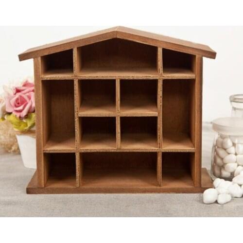 House Wood Craft Wall Wooden Box 12 Grids Sundries Wooden Storage Rack Wall Decoration Organizer For Kitchen Bathroom Holder Box