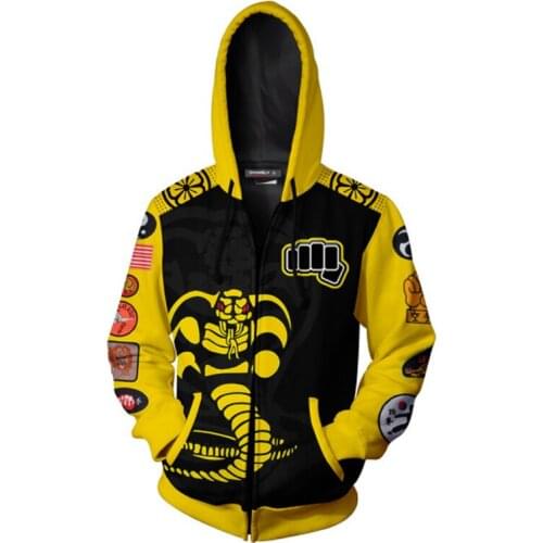 The Karate Kid Cobra Kai Jacket Hoodie 3D Print Animation Clothes Cosplay Coat Sweatshirt T Shirt Costume Tops Tee Pants Cos