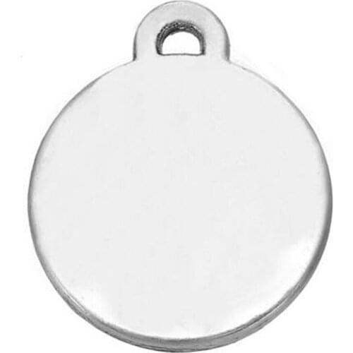 Rhodium & Gold-Color Blank Stamping Round Disc Charms for Custom Jewelry