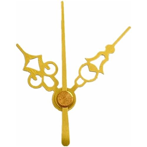 Wholesale 50Sets Clock Quartz Short Metal Gold Clock Movement Hands for DIY Desk Clock