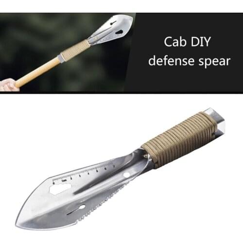 Metal Detector Garden Digging Tool Digger Garden Shovel w Sheath Stainless Steel