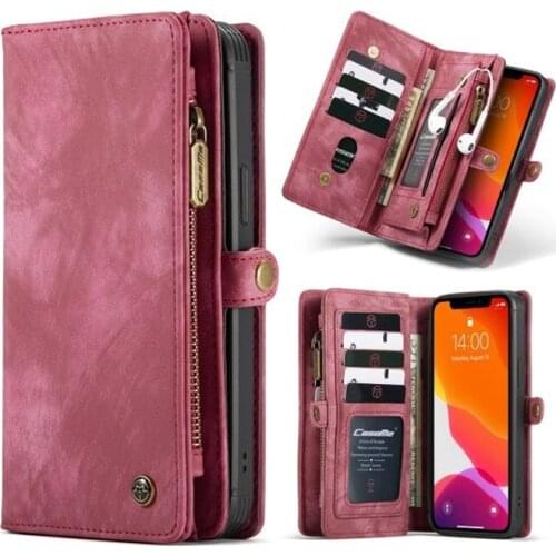 Retro Wallet Pu Leather Multifunction Phone Case For Oneplus 7 Pro 1+7pro Black Cover