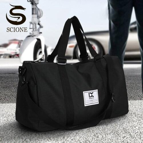 New Fashion Waterproof Oxford Travel Bag For Men Women Lightweight Outdoor Sports Gym Handbags Large Capacity Shoulder Bag XA26M