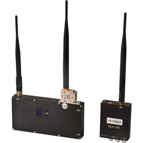 New 1.2G to 2.3G Repeater 1.3G to 2.4G 8CH 10W Wireless AV Audio Video Transmission Signal Magnifier Amplifier long range