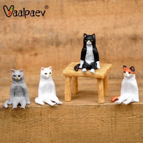 Pvc Action Figures Mini Cat Statue Doll Chibi Anime Figurines Child Game 5 Years Toys 18 Year Old Collection 2021 Products Kitty