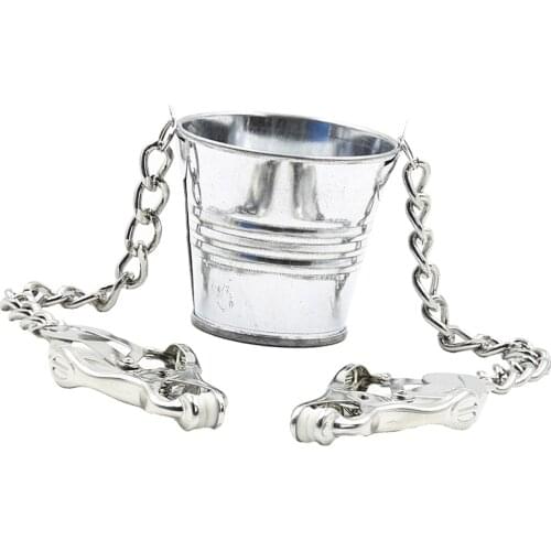 Sexy Fantasy Nipple Clamps Bucket Breast Clips Metal Chain Clips Women Flirt