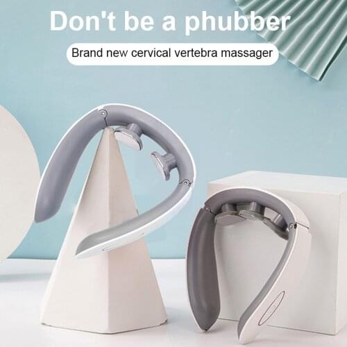 Neck Pulse Massager 6 Mode Pain Relief Relaxation Therapy Shoulder Deep Tissue Cervical Vertebra Massager Instrument Health Care
