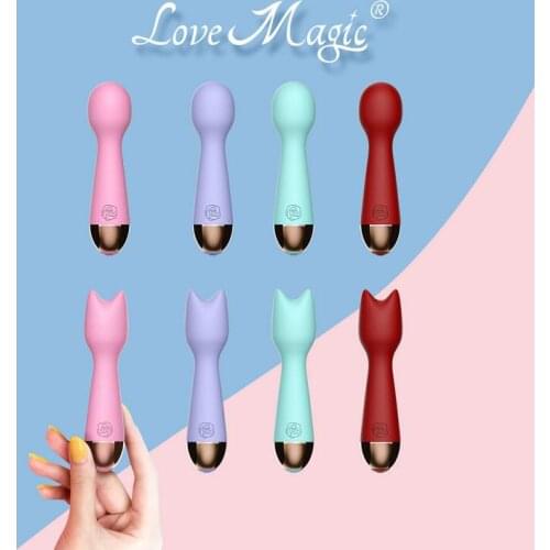 10 Frequency Mini Pussy Female Massage Av Vibrator Usb Rechargeable Waterproof Kawaii Sex Toys For a Couple Intimate Goods