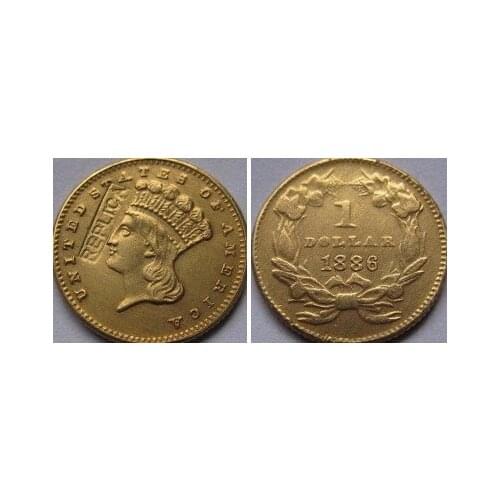 1 GOLD 1886 copy coins