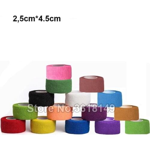 10 Roll Self Adhesive Elastic Tattoo Bandage 2cm*4.5M Wide Elbow Nail Tapes Finger Protection Wrap Tattoo Accessories