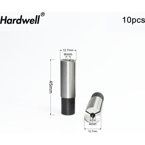 12.7mm-4mm,10pcs,Freeshipping CNC Milling Cutter Adaptor,Solid carbide End Mill,woodworking Router Bit conversion sleeve