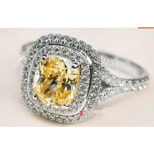 3ct High quality SONA simulated stone wedding ring, engagement ring for women, 925 Sterling silver ring