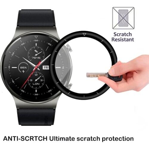 3D Curved FULL Coverage Protective Film For Huawei Watch GT 2 GT2 Pro Smartwatch Display Screen Protector Case HD Clear Film