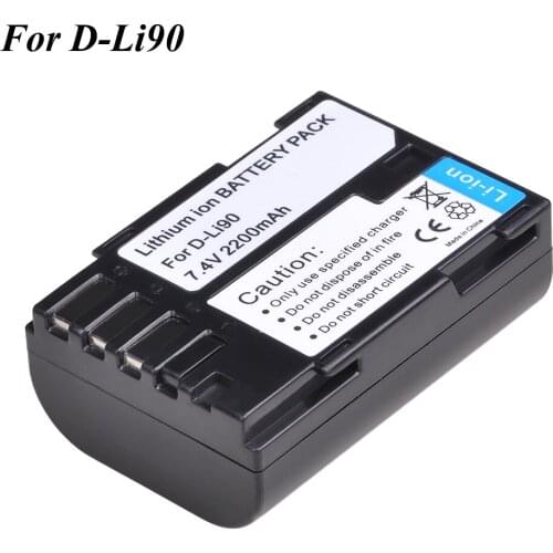 1Pc D-Li90 DLi90 D Li90 Battery for Pentax K-01, K-1, K-1 Mark II, K-3, K-3 II, K-5, K-5 II, K-5 IIs, K-7, SLR 645D battery