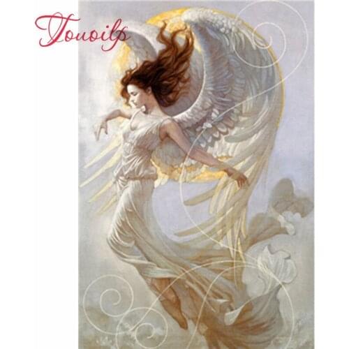 Diamant peinture ange beauté broderie artisanat bricolage diamant broderie mosaïque cadeau mur Arts décor