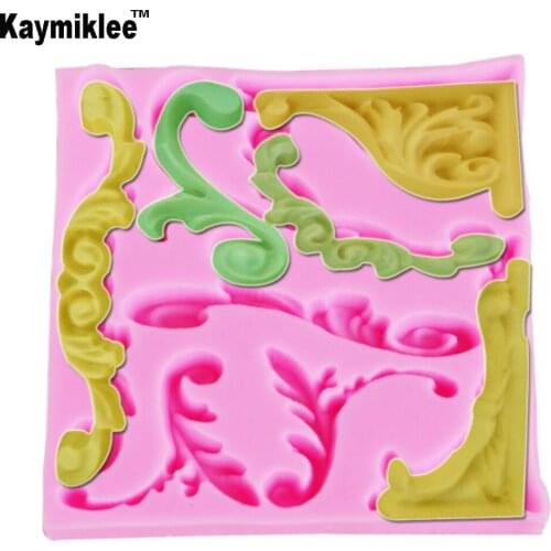 M142 Retro Big Flower pattern Decoration Cake Silicone Fondant Sugarcraft Gumpaste Sugar Chocolate Mould