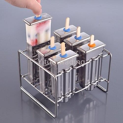 Household Ice Cream Mold Diy Stainless Steel Popsicle Ice Cream Popsicle Mold Old Popsicle Mold Ice Maker