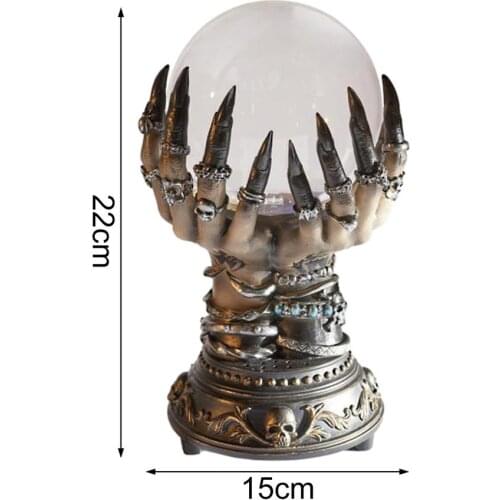 Halloween Decor Celestial Crystal Ball Personality Magic Hand Luminous Ball Magic Lamp Propa Ornament Halloween Decor For Home