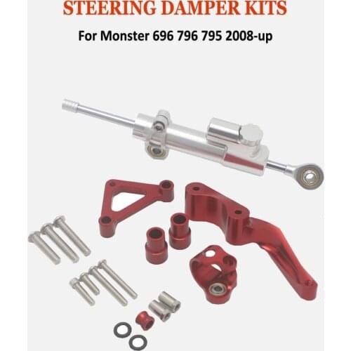 For Ducati Monster 696 2008-up 796 795 Motorcycle Modified Steering Damper Stabilizer Mounting Bracket Support Kits