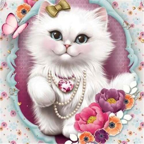 Pet Cartoon Animal DIY Cross Stitch 11CT Embroidery Kits Needlework Craft Set Cotton Thread Printed Canvas Home Room