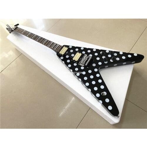 Free shipping Randy Rhodes signature double shake electric guitar Polar card point complete top Chinese guitar