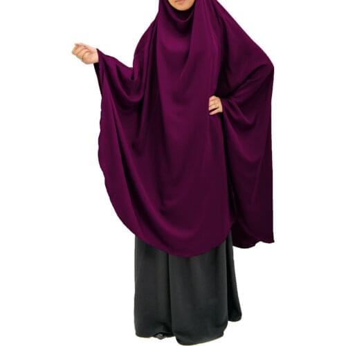 Muslim Hijab Dress Women Prayer Long Hijab Scarf Ramadan Long Robe Femme Musulmane Womens Abayas Khimar Islamic Clothing Turban