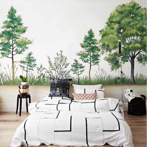 8d Wallpaper for walls decor Wallpaper 3D Wall Stickers Abstract Hand-painted Tree Art Wall Mural for Kids room Living Room