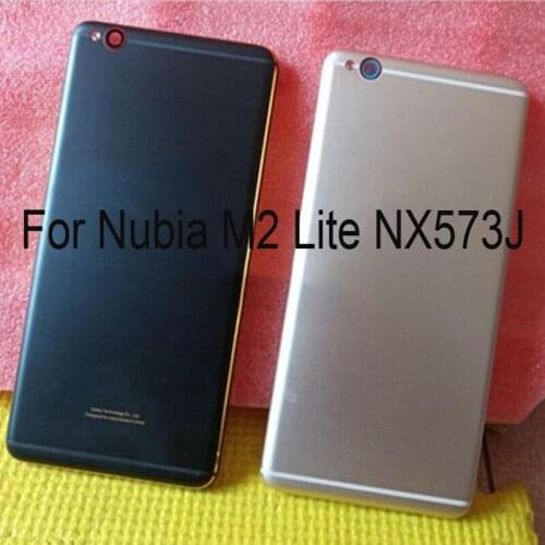 100% New Battery Back Rear Cover Door Housing For ZTE Nubia M2 Lite NX573J Battery Back Cover m2lite Parts Replacement Cases