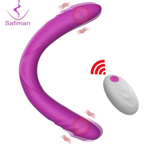Realistic Dildo Vibrator for Women Double Vibrator Wireless Remote Control G-spot Vibrator Sex Toys for Adults Soft Masturbator