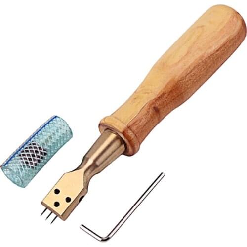 Adjustable Wood Piano Hammer Fixed Elbow Pin Voicing Tool with Hardwood Handle for Piano Parts