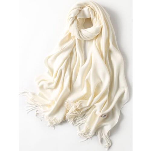 Promotional Warm Scarf Best Selling Cheap Scarf Unisex Solid Color Plain Soft Wool Cashmere Fringe Temperamental Scarf
