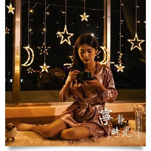 Christmas LED Star And Moon Light String Merry Christmas Xmas Tree Decor Happy New Party Decor For Home 2022 Kids Favor