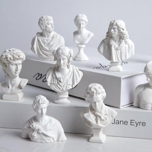 Nordic Mini David Venus Character Resin Accessories Model Room Figurines Decoration Home Livingroom Desktop Ornaments Crafts