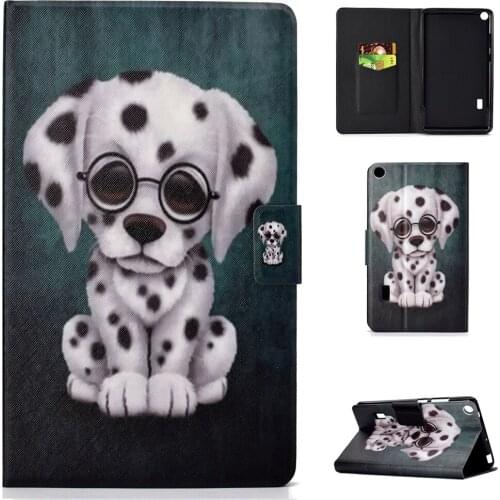 Stand Flip PU Leather Case For Huawei MediaPad T3 7.0 BG2-W09 Tablet Smart Case Cover Fundas Coque Dog Owl Elephant Pattern