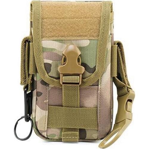 Tactical Waist Belt Bag Multifunctional Phone Pouch Military Molle Holster Wallet Pouch Sport Outdoor Camping Camo Bag