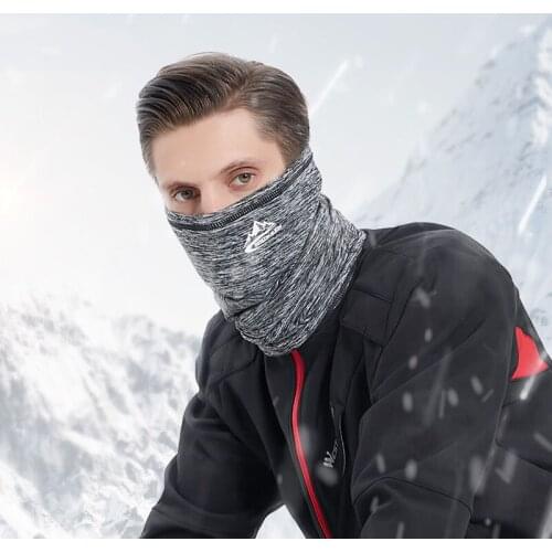 Winter Cycling Scarf Men Fleece Neck Warmer Bandana Caps Running Mask Bicycle Bandana Sports Headband With Mask for Face Women
