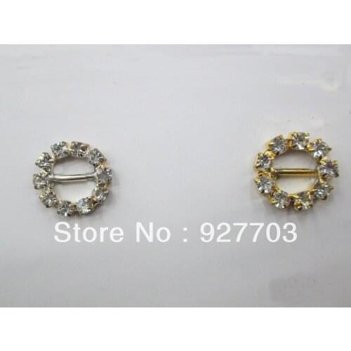 10pcs round rhinestone buckle for wedding invitation card 10mm
