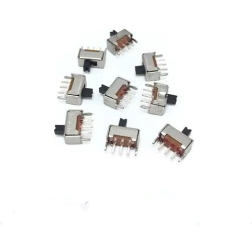 10PCS On/On 2 Position SPDT Panel Miniature Vertical Slide Switch 3 Pin 2MM 3MM 4MM 5MM 6MM 7MM Height